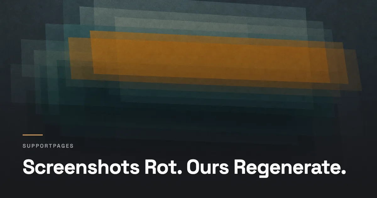Screenshots Rot. Ours Regenerate.