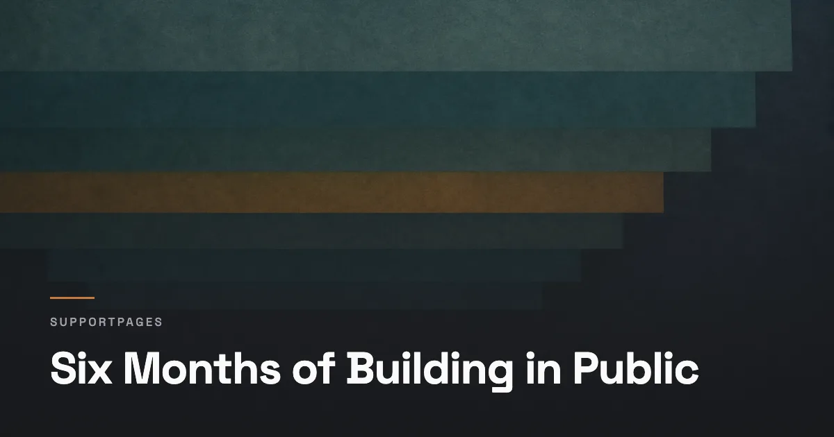 Six Months of Building in Public