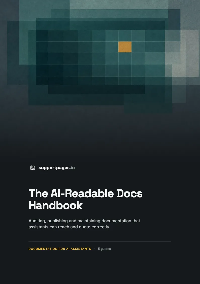 Cover of The AI-Readable Docs Handbook