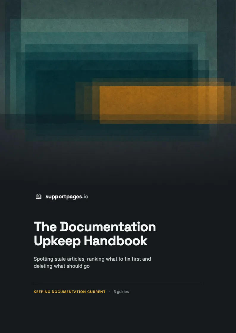 Cover of The Documentation Upkeep Handbook