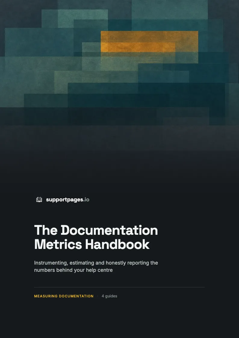 Cover of The Documentation Metrics Handbook