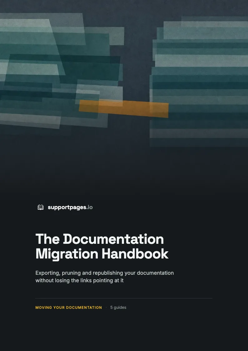 Cover of The Documentation Migration Handbook