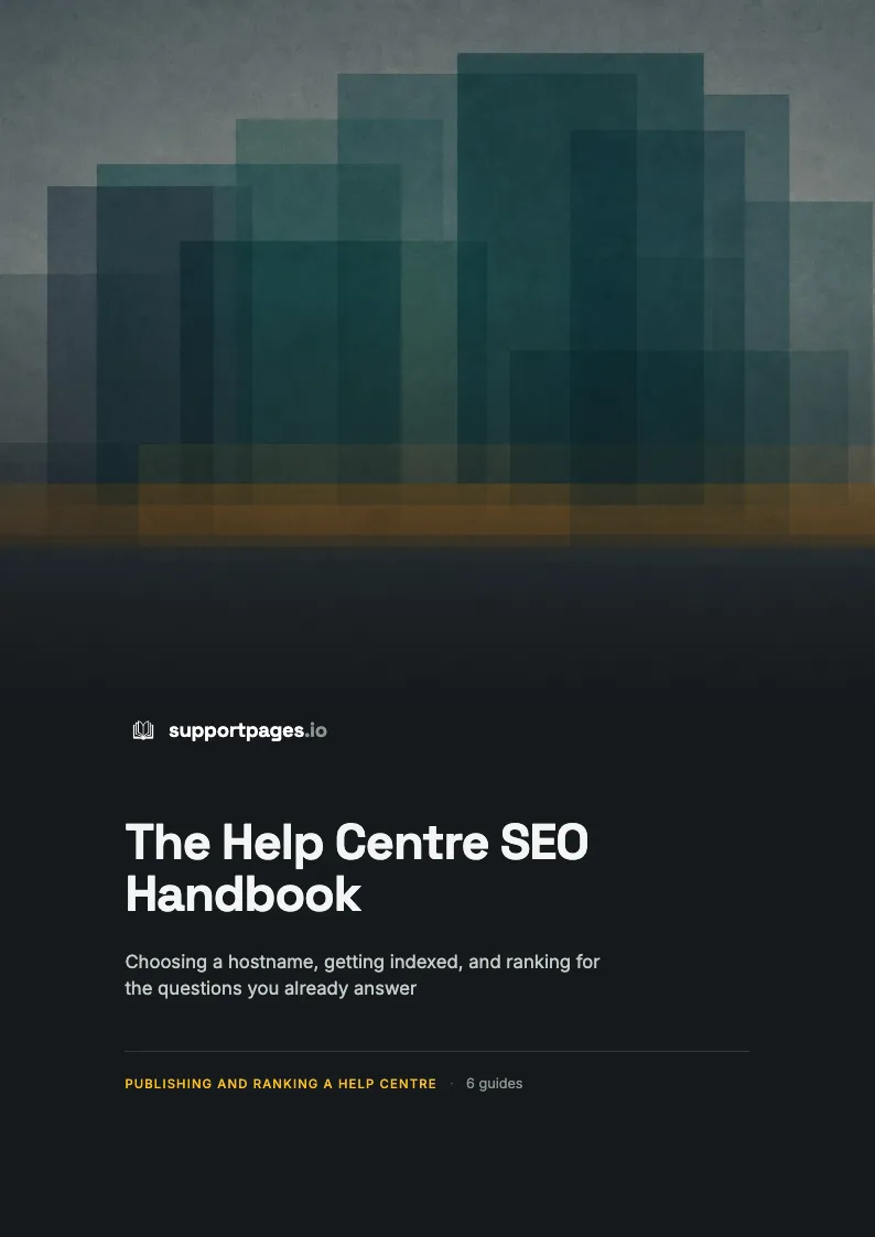 Cover of The Help Centre SEO Handbook