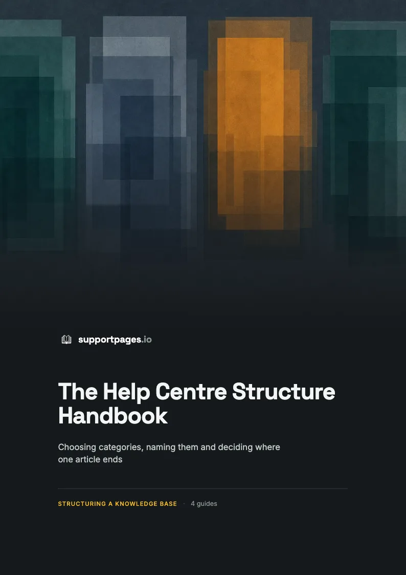 Cover of The Help Centre Structure Handbook