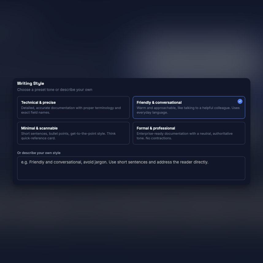 Set the Tone: Your Docs, Your Voice